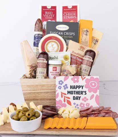 Premium Charcuterie & Cheese Mother's Day Gift Basket