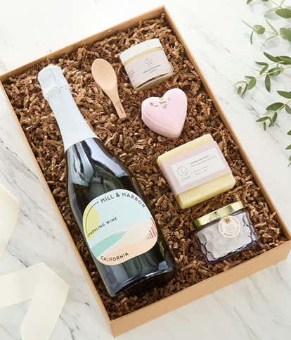Uncork & Unwind Sparkling Wine & Spa Gift Box