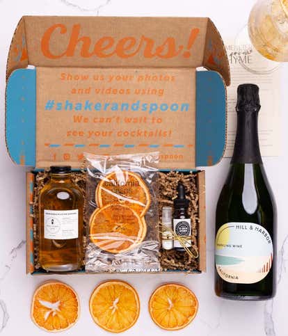 Garden Party Spritz Cocktail Kit with Hill & Harbor Sparkling Wine