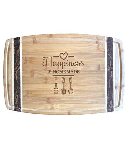Happiness is Homemade Cutting Board