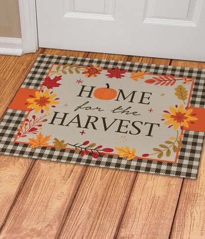 Home for the Harvest Door Mat