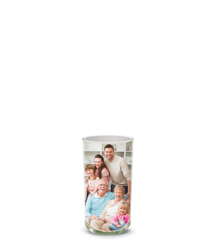 Partial image of Custom Photo Vase without flowers