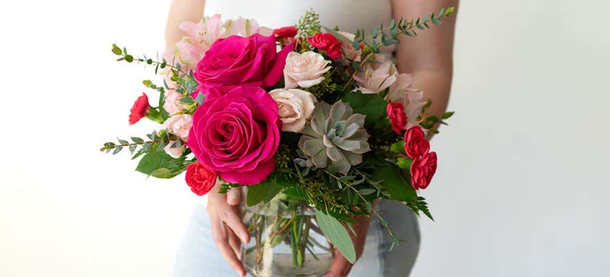 Pink flowers for Mother's Day