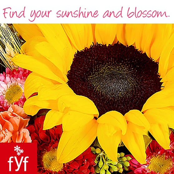 Find your sunshine and blossom.